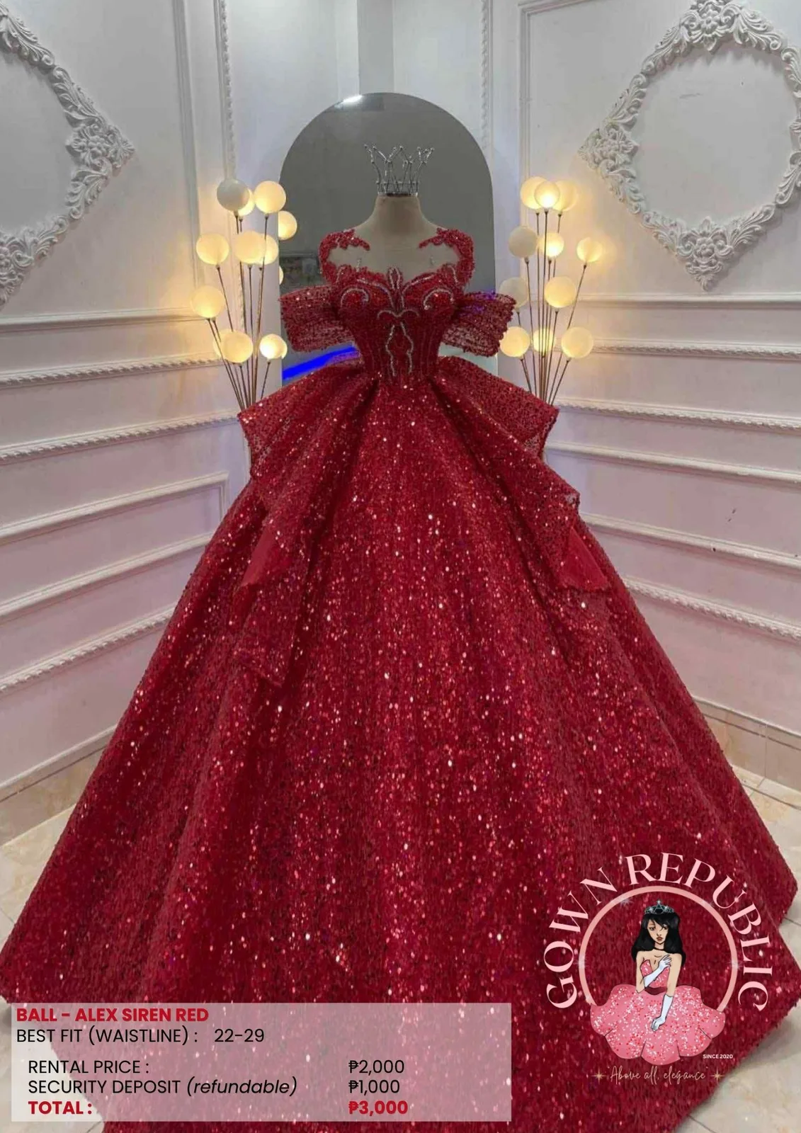 Ball Gowns: Red 218